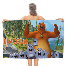 Grizzly Beach towel custom