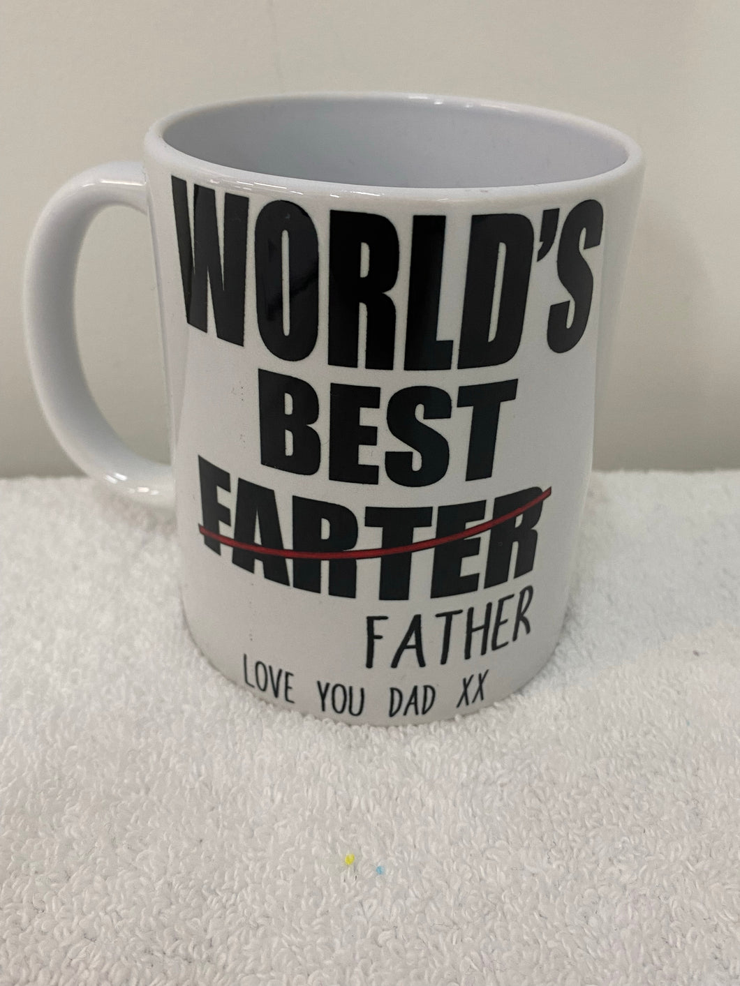 Worlds best farter (father) coffee mug