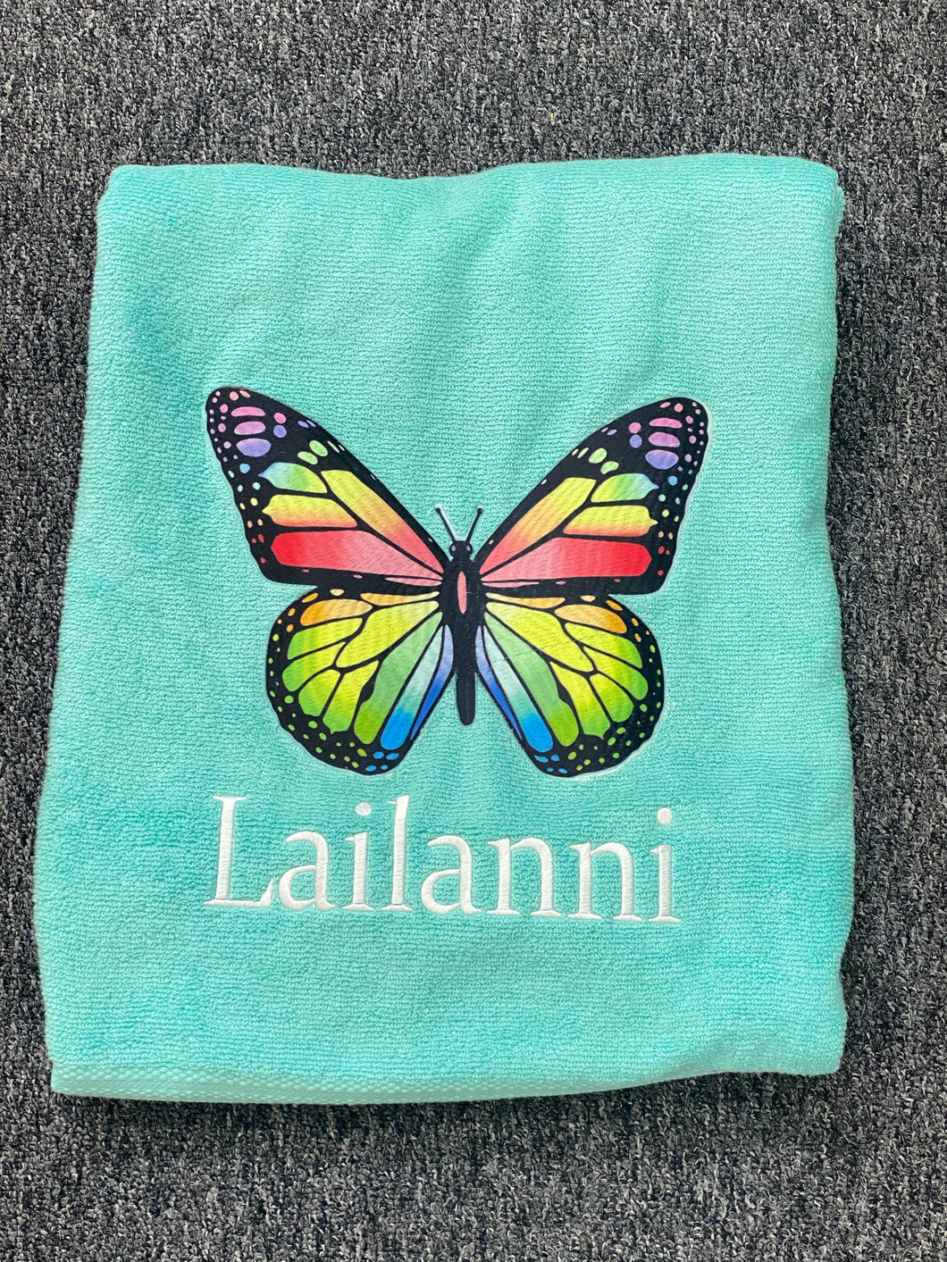 Butterfly rainbow  Towel Set