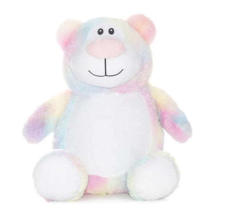 Pastel rainbow bear Teddy.