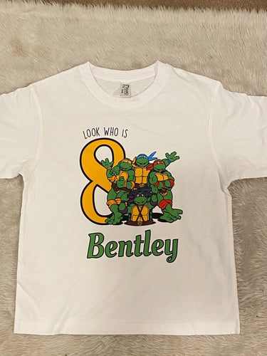 Ninja turtles birthday tshirt