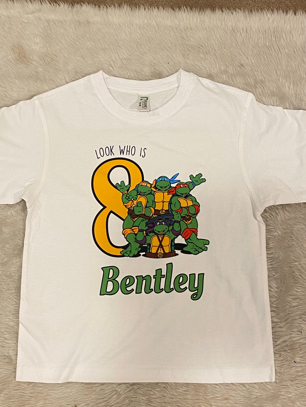 Ninja turtles birthday tshirt