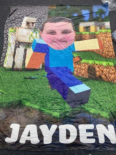 Steve minecraft Custom Blanket