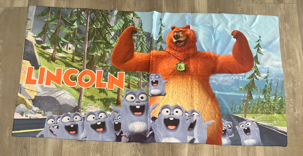 Grizzly Beach towel custom