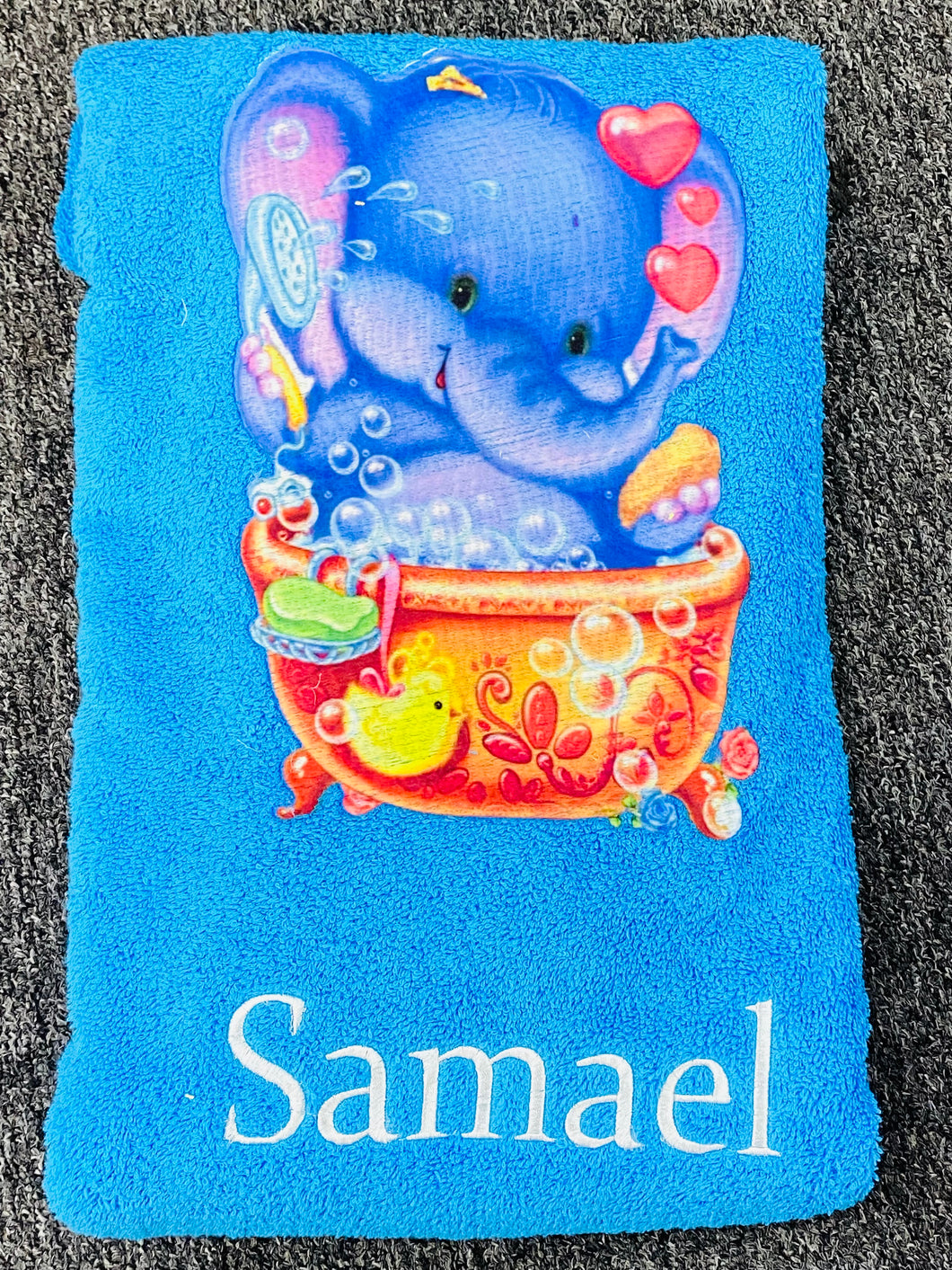 Elephant bathtub Towel