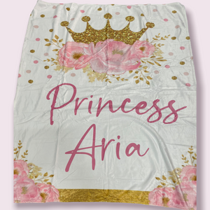 Princess Crown Custom Blanket