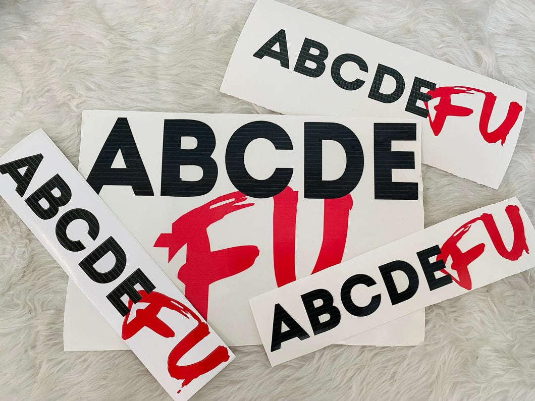 ABCDEF sticker pack