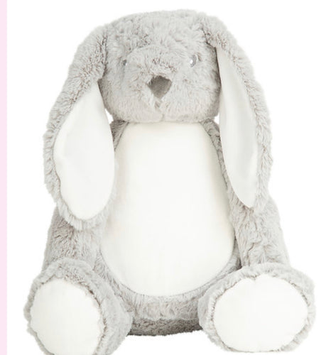 Zippies Grey bunny Teddy