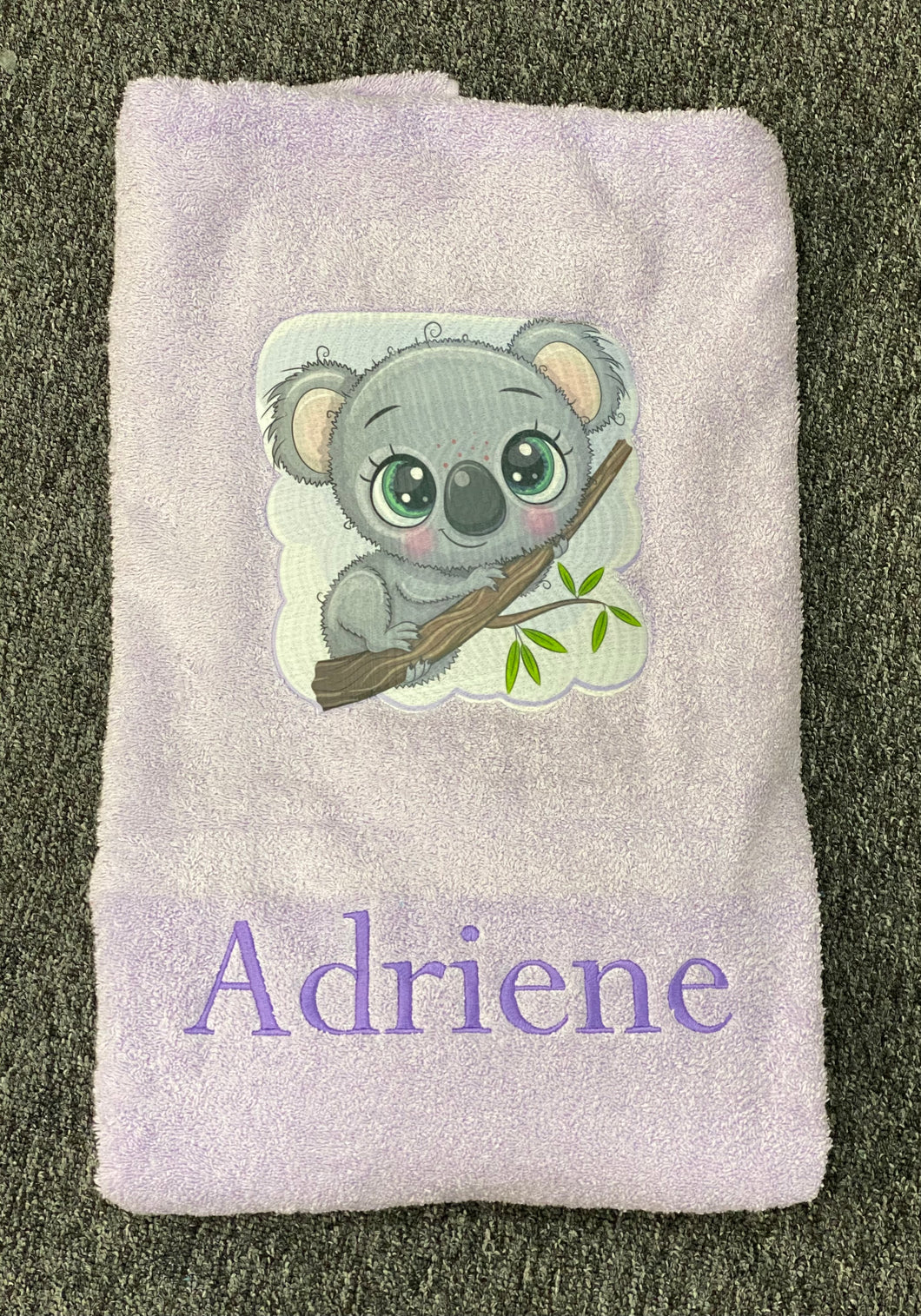 Koala cartoon towel set