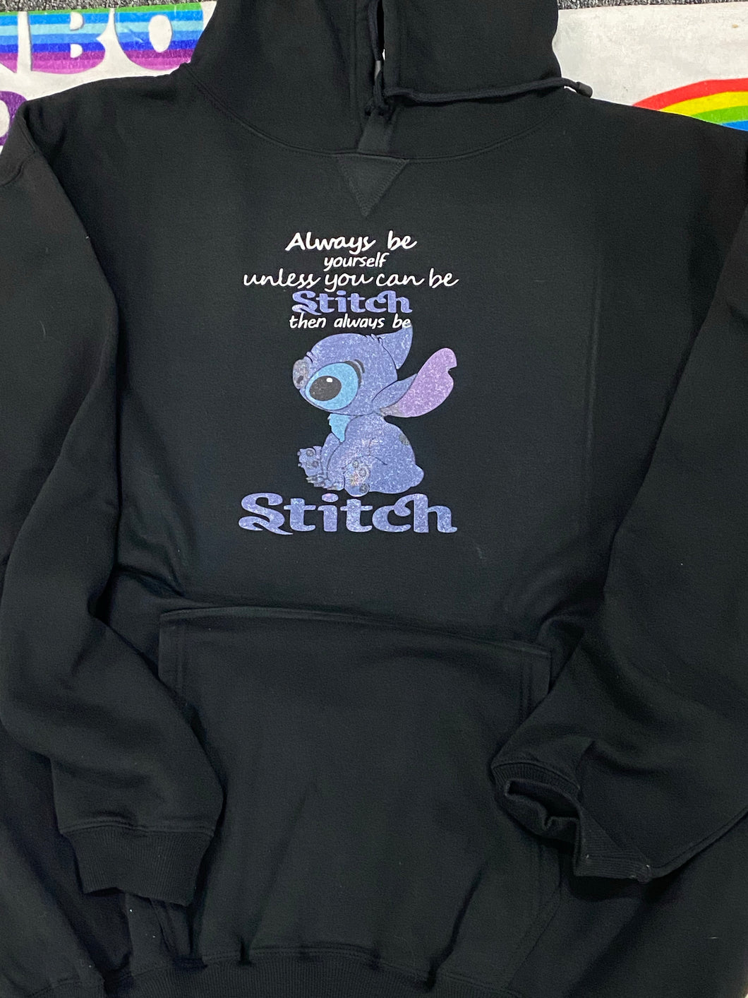 Stitch always be yourself hoodie