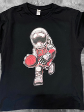 Astronaut bulls basketball tshirt