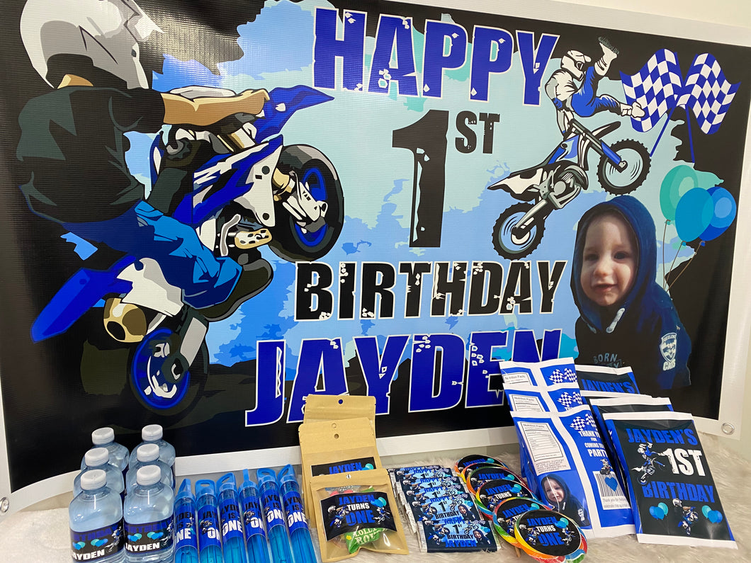 Dirt bike motorbike custom Party Pack