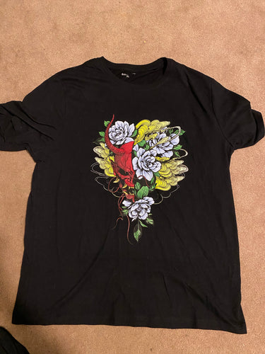 Demon skull rose T-shirt
