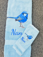Blue Wren Bath towel