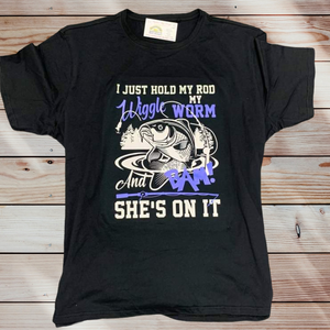 Wiggle My Worm Fishing  T-shirt