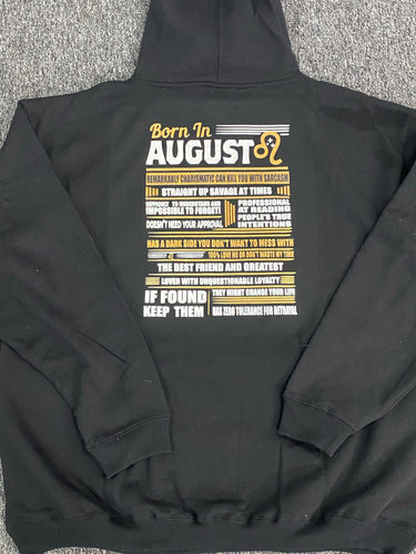 Born in august Hoodie