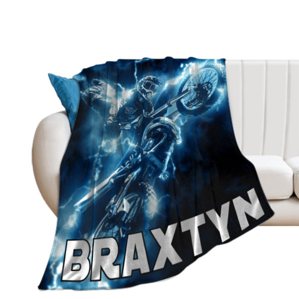 Dirt bike Custom Blanket