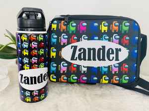 Among us Lunch Box and Drink Bottle