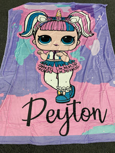 Lol dolls pink Custom Blanket