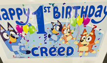 Bluey birthday banner/backdrop