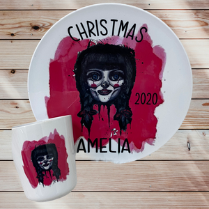 Christmas Plate and Cup Set -