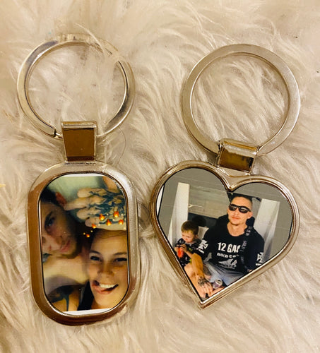 Metal personalised keyrings
