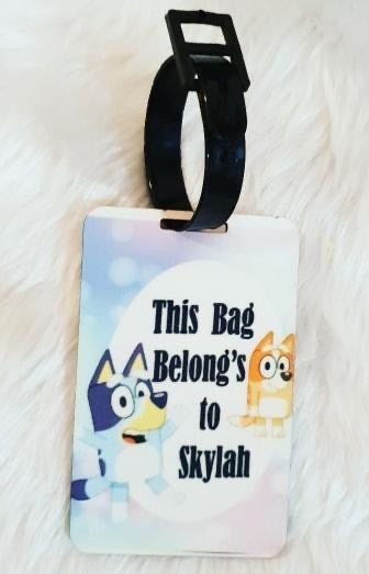 Bluey bag tag