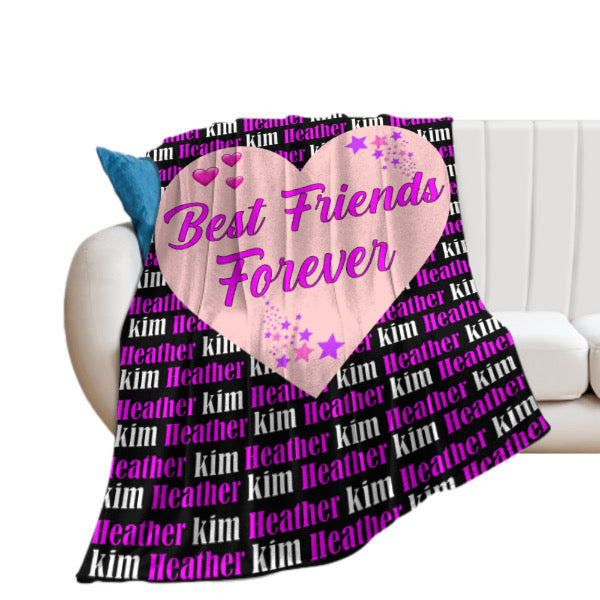 Best friends heart  Custom Blanket