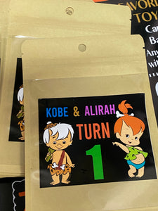 Flintstones bam bam / pebbles  time custom Party Pack