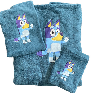 Bluey personalised Single towel
