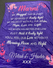 We/I Hugged  Custom Blanket