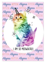 Unicorn cat custom Blanket