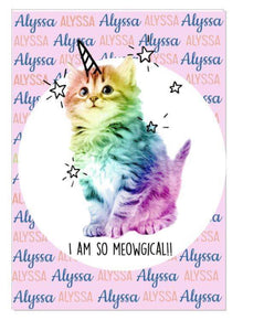 Unicorn cat custom Blanket