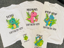 Dinosaur  Custom Tshirt Pack Birthday/Celebration