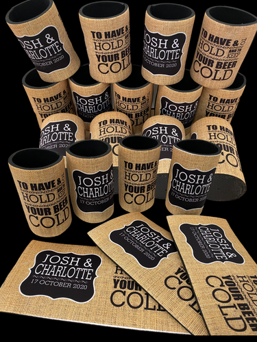 Wedding/Engagement, birthday Favours Stubby Cooler/holder