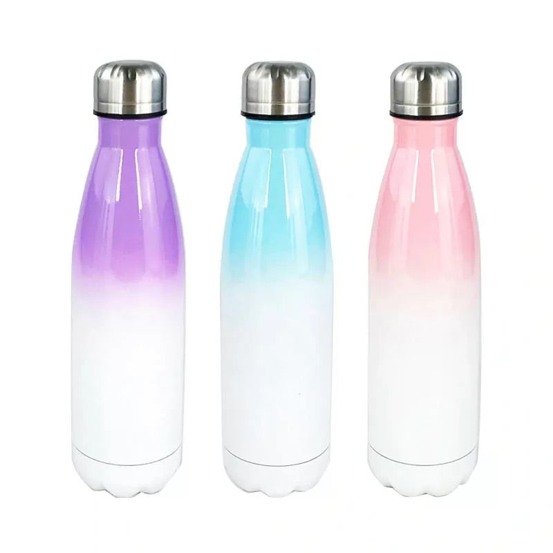 Ombré custom drink bottles 500ml