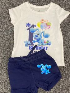 Blues clues cake smash outfit