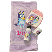 Bluey lunch pack and towel