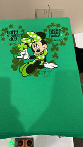 St Patrick’s day Minnie tshirt