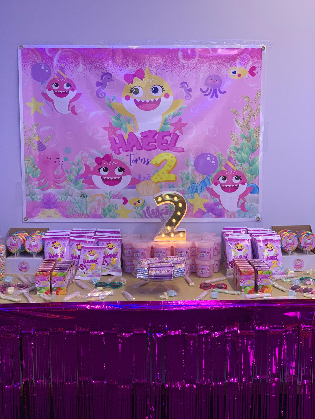 Baby shark pink Party Pack