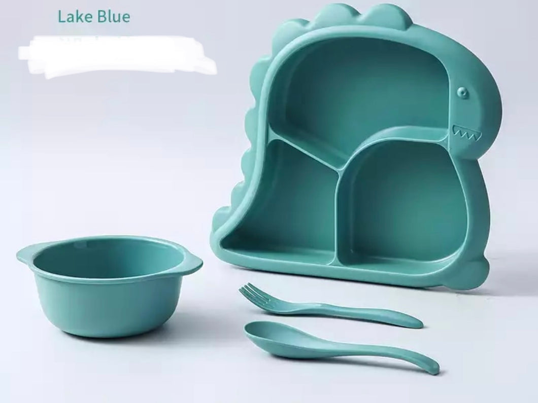 4pc dinosaur dinner set