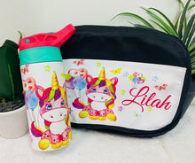 Unicorn rainbow Lunch Box and Drink Bottle
