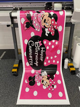 Minnie birthday banner/backdrop
