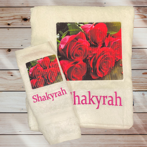 Roses towel set