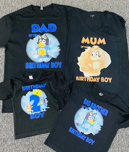 Bluey birthday Tshirt Pack Birthday/Celebration