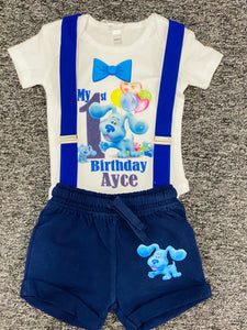 Blues clues cake smash outfit