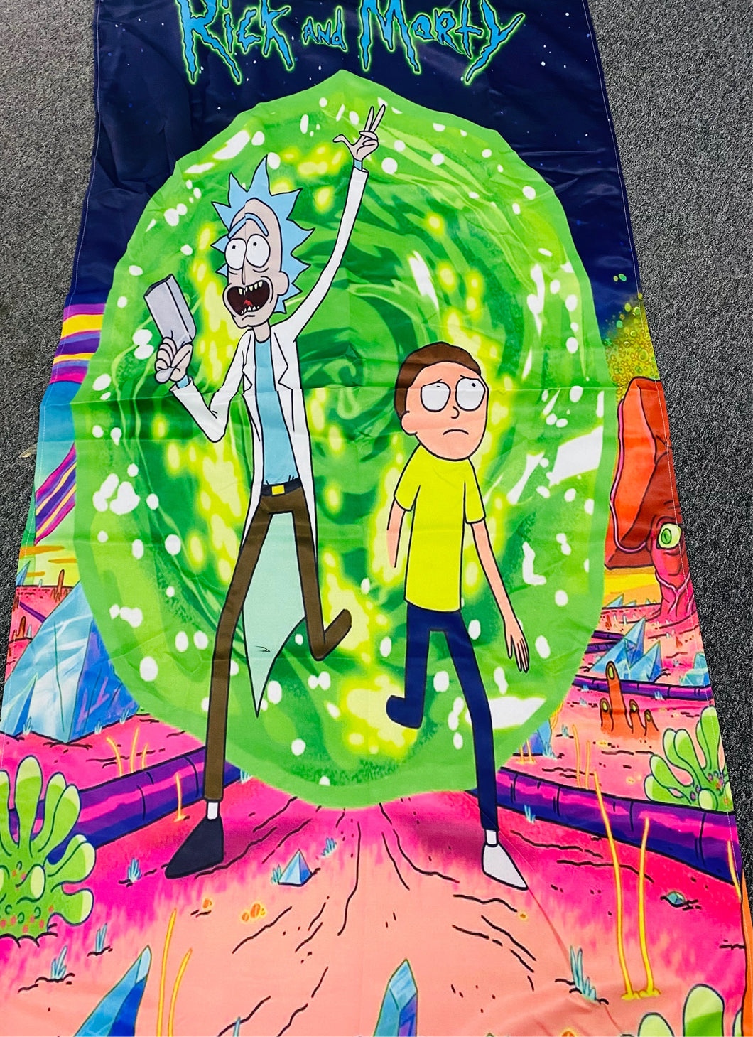 Rick and Morty Custom Blanket