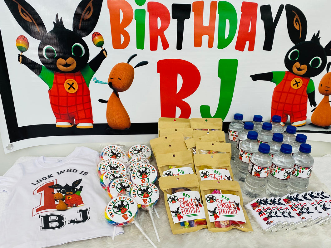 Bing bunny custom Party Pack
