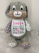 Harlequin Bunny - Bunny  Print teddy