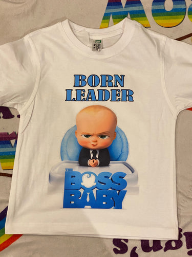 Born leader Boss baby tshirt